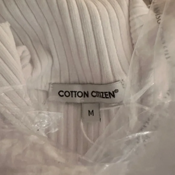 Cotton Citizen Short Sleeve‎ Ibiza Polo shirt, NWT, Size Medium, Classic White - Picture 5 of 7